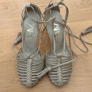 Zara new lace up heels !